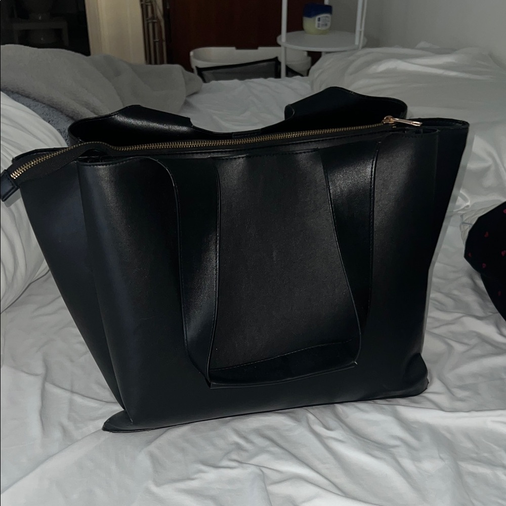 Elegant Black Tote Bag
